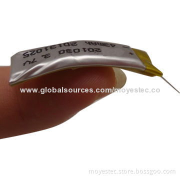 Curved Lithium Polymer Battery with 23mAh, Can be Folded, Lighter, Thinner, Storage Characteristics